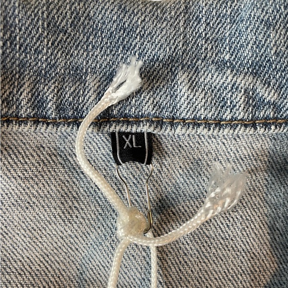 Itamaska Distressed Denim Jacket Light Blue Women’s  XL. - Picture 5 of 16